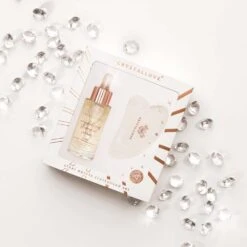 Clear Quartz Crystalized Set: Serum + Gua Sha -Stralend Schoon P3FLV81103819 4 dgl NL