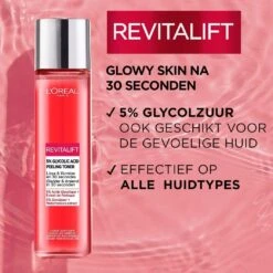 L’Oréal Paris Revitalift5% Glycolzuur Peeling Toner 14 L’Oréal Paris Revitalift5% Glycolzuur Peeling Toner -Stralend Schoon QvjQld1007697 3 dgl NL