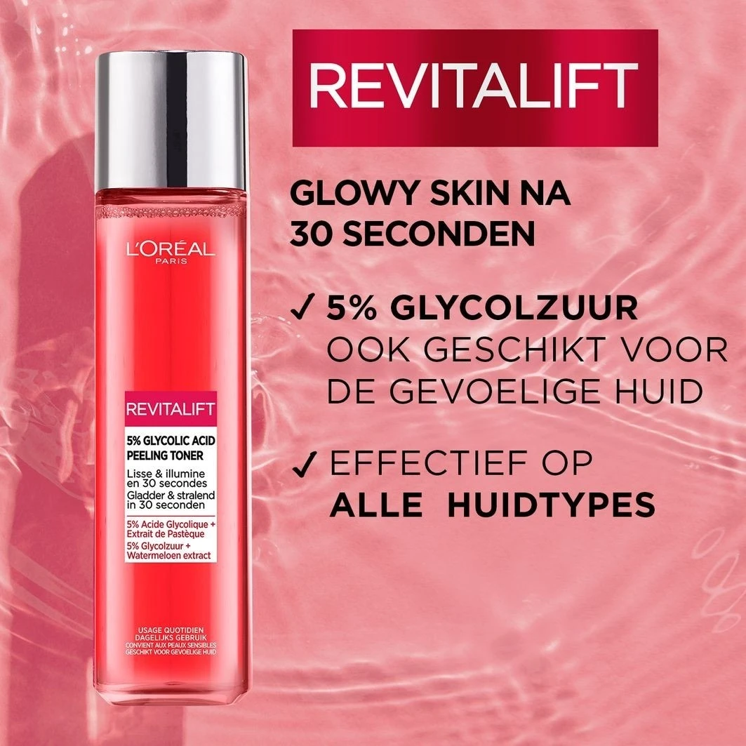 L’Oréal Paris Revitalift5% Glycolzuur Peeling Toner 6 L’Oréal Paris Revitalift5% Glycolzuur Peeling Toner - Afbeelding 4
